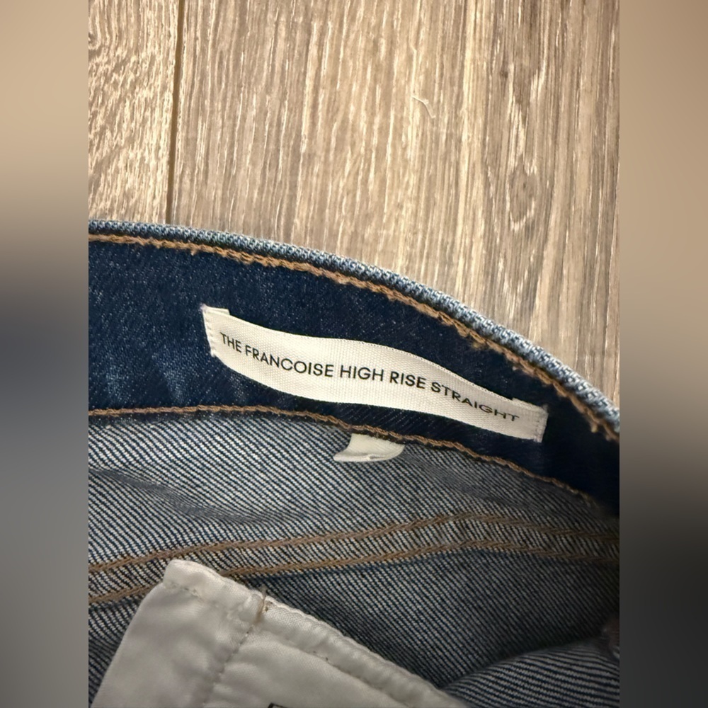 Denim Forum The Francoise High Rise Straight Jean Size 31 Aritzia - Picture 3 of 9